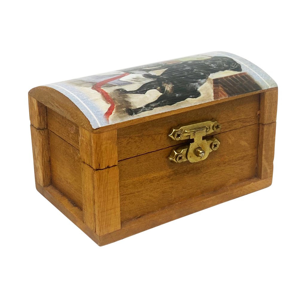 Black Pug Keepsake Box